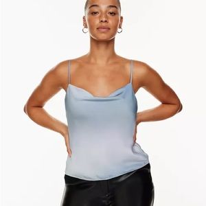 Aritzia Babaton Cowlneck Camisole (S) satin silk tank top